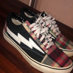 Revenge X Storm Black Plaid Shoes
